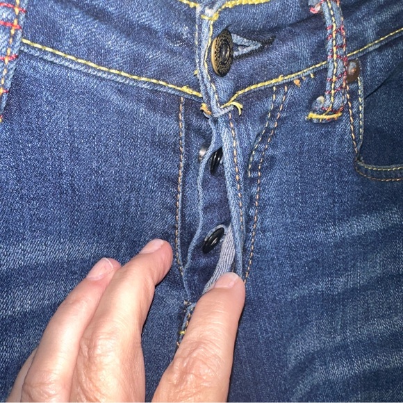 RMC Martin Ksohoh Jeans Size 27 Selvage Love Rose Embroidered Pockets Lot 1001 - Picture 5 of 14